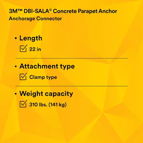 Vista 10 de 3M™ Anclaje para parapeto de hormigón DBI-SALA® 8523178, 1 EA