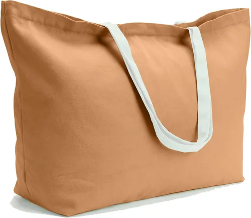 Vista 15 de Bolsa de lona grande, extra grande, para compras, playa, reutilizable, más grande, bolsa sólida lisa de 28 x 8 x 16 pulgadas Largest Plain Solid