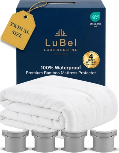 Vista 10 de Protector de colchón individual impermeable de mezcla de bambú sin ruido