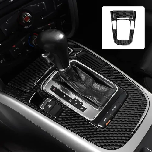 Vista 21 de Adhesivos para panel de CD de aire acondicionado para Audi A4 A5 S4 S5 RS4 RS5 Q5 accesorios de fibra de carbono interior pegatinas, estilo B