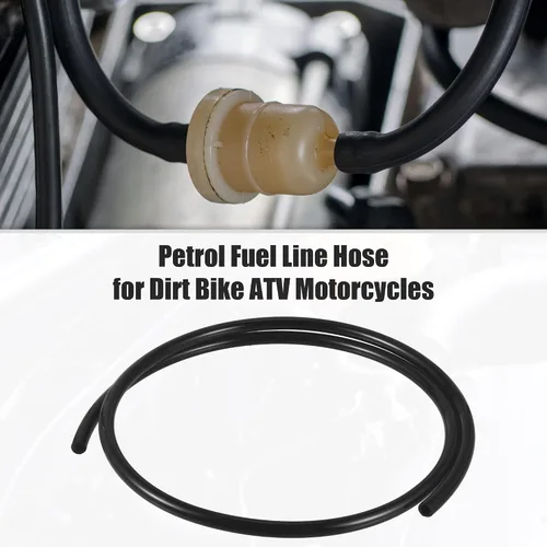 Vista 2 de X AUTOHAUX Tubo de carburador de 0.31 x 39 pulgadas, línea de ventilación de combustible universal, tubo de manguera de gasolina para ATV, Negro