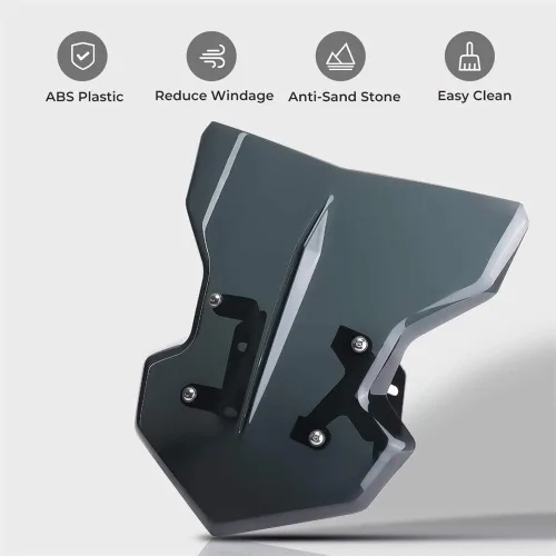 Vista 3 de GLoyer Motorcycle Windshield Compatible with MT09 Windshield MT09 2018 WindScreen MT-09 2019 Parabrisas FZ-09 Motorcycle Accessories FZ09