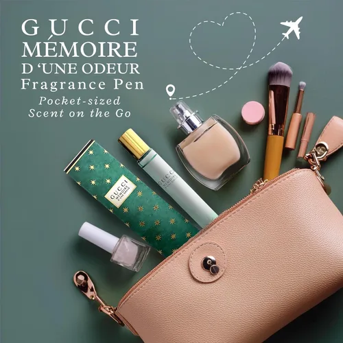 Vista 3 de Gucci Memoire D'une Odeur Perfume para mujeres y hombres Mini EDP 0.25 onzas