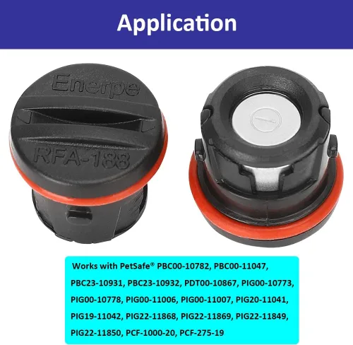 Vista 4 de RFA-188 - Batería de repuesto de alta capacidad compatible con collares PetSafe, paquete de 4