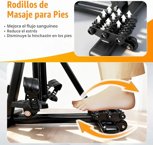 Vista 5 de Ejercitador de pedal de brazos y piernas para personas mayores, ejercitador de pedal sentado con ejercicio de balanceo de piernas, ejercicio