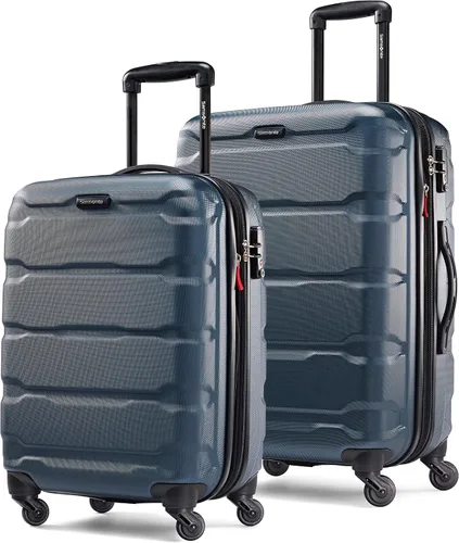 Vista 15 de Samsonite Omni - Maleta rígida expandible con ruedas giratorias, Negro, Juego de 2 piezas (20/24)