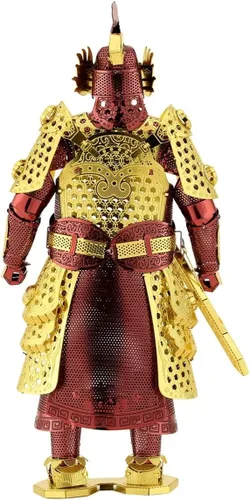 Vista 5 de Metal Earth Fascinations Chinese Ming Armor 3D Kit de modelo de metal con pinzas