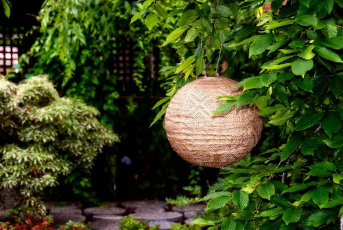 Vista 5 de Allsop Home & Garden, lámpara circular Soji Stella Boho, Cobre