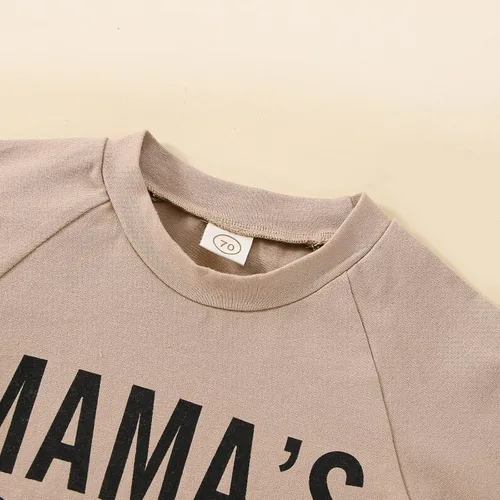 Vista 2 de Conjunto de 2 piezas de ropa de otoño e invierno para niños pequeños y bebés camisas de manga larga sudadera de calabaza con pantalones