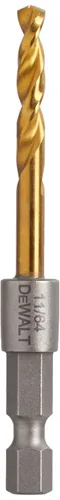 Vista 2 de DEWALT DD5116 Impact Ready - Broca recubierta de nitruro de titanio, 1/4