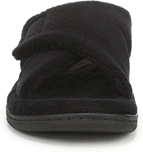 Vista 3 de Vionic Sandalias de descanso Tropez para mujer con hebilla ajustable y soporte de arco ortopédico oculto Negro Premium