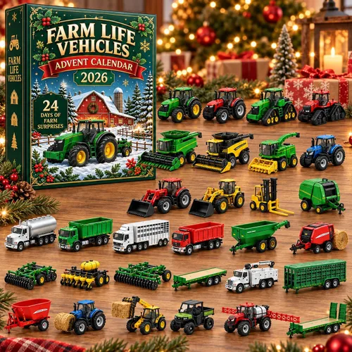 Vista 8 de Calendario de Adviento de Navidad 3D 2026, 24 mini adornos de bloques