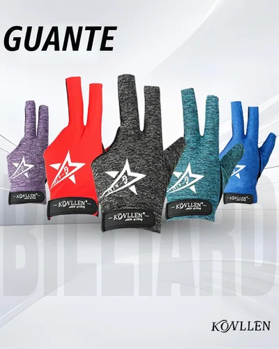 Vista 2 de KONLLEN Breathable Billiards Gloves, Left/Right Hand Azul-Izquierda