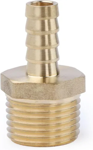 Vista 14 de U.S. Solid Accesorio de Manguera de Latón, Adaptador, Accesorios de Tubería Macho de Púa de 1/2" x 1/2" NPT