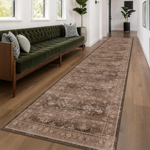 Vista 37 de Hazo Haus – Alfombra pequeña para entrada, cocina o baño, antideslizante con base de goma, resistente a las manchas y a la decoloración, diseño