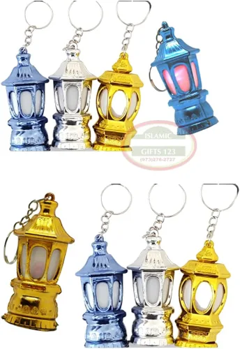 Vista 3 de SOLUSTRE 40 linternas LED portátiles mini linternas palacio luces Ramadán llavero decorativo lámparas para acampar emergencias al aire libre