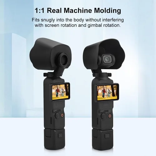 Vista 4 de Parasol para lente de cámara DJI Osmo Pocket 3, PULUZ Parasol cubierta protectora para DJI Osmo Pocket 3 Accesorios