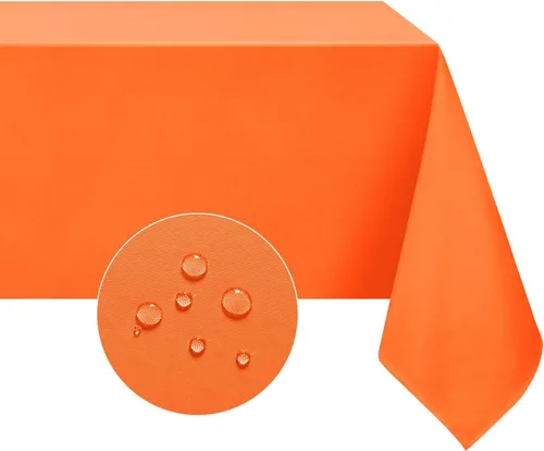 Vista 40 de Softalker - Mantel rectangular, impermeable y resistente a las manchas, mantel cuadrado de tela sin arrugas, lavable, cubierta de mesa de poliéster