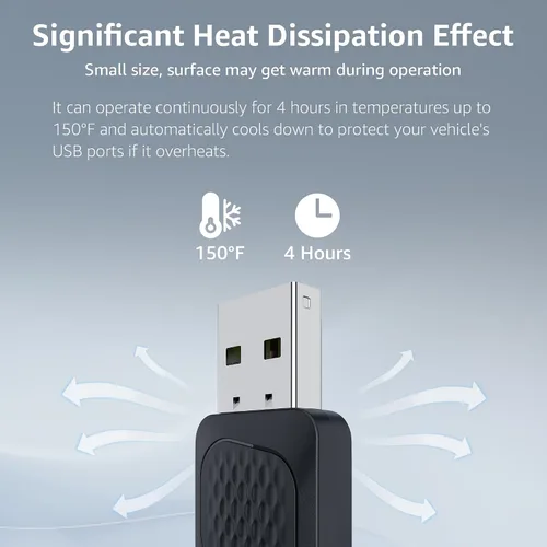 Vista 7 de Ayake Adaptador inalámbrico Android Auto, Edición Mini más pequeña, Convierte Android Auto con cable a inalámbrico, Adaptador Plug & Play, Diseño