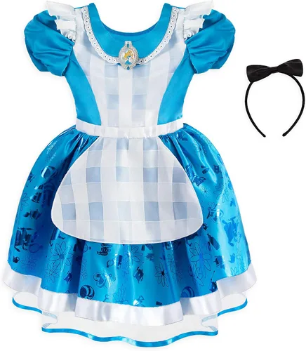 Vista 2 de Disney Disfraz de Alicia para Niñas – Alicia en el País