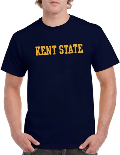 Vista 4 de Kent State Golden Flashes Basic Block, Team Color T Shirt, College, University