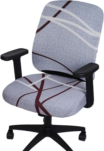Vista 12 de Melaluxe Funda para silla de oficina de computadora, funda universal protectora y elástica para silla giratoria elástica