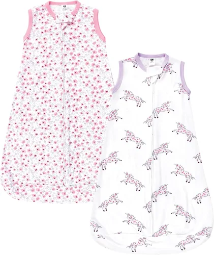 Vista 36 de Hudson Baby Saco de dormir unisex de algodón con manga larga para bebé, saco, manta