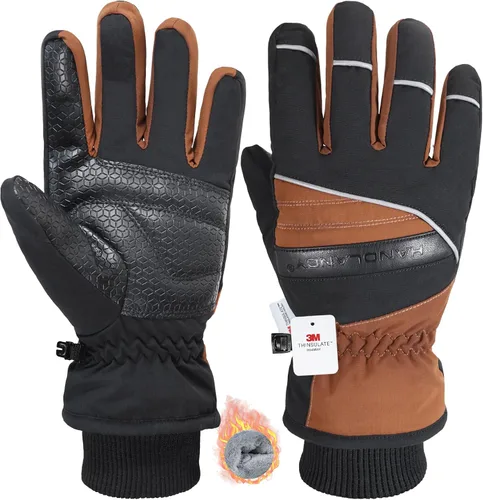 Vista 15 de HANDLANDY Winter Work Gloves, 3M Thinsulate Waterproof Insulated Glove for Men Women