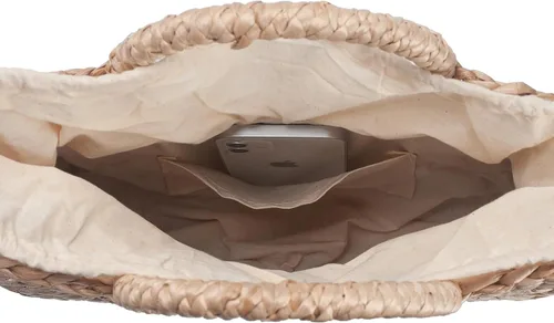 Vista 4 de Bolsas de paja tejidas Bolsa de playa de verano para mujer
