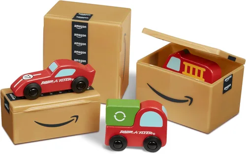 Vista 6 de Radio Flyer - Furgoneta de entrega de Amazon, para mayores de 2 años, juguetes para niños pequeños