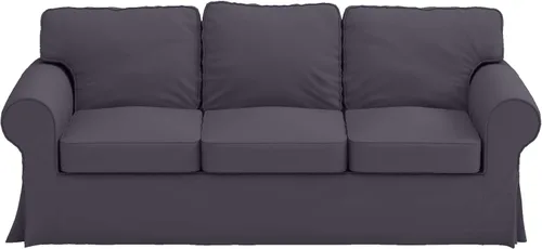 Vista 5 de Funda de repuesto de algodón pesado UPPLAND para sofá IKEA, compatible con funda de sofá UPPLAND de tres plazas (sofá UPPLAND gris oscuro)