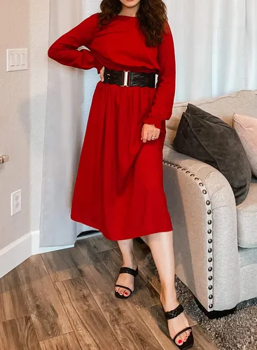 Vista 5 de GRACE KARIN Cinturón elástico vintage ancho para mujer.
