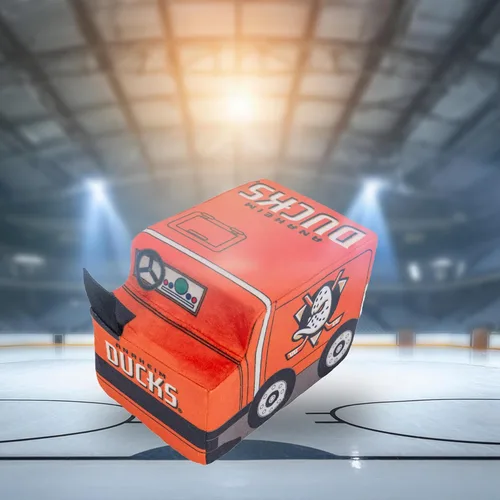 Vista 5 de Bleacher Creatures Anaheim Ducks Zamboni - Peluche Kuricha NHL de 8 pulgadas Anaheim Patos