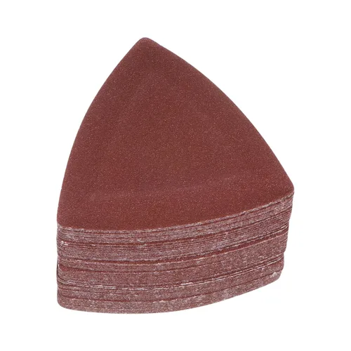 Vista 28 de HARFINGTON 60 piezas de papel de lija triangular de gancho y bucle, 40 granos, almohadillas de lijado de óxido de aluminio de 3-1/8 pulgadas, papel