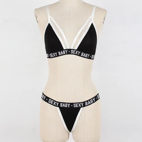 Vista 6 de Lencería sexy para mujer brasier transparente sin forro de malla transparente sin relleno brasier sin varillas