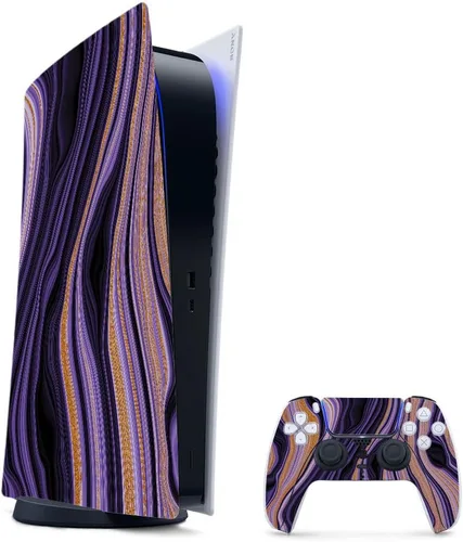 Vista 66 de MightySkins - Skin para juegos para PS5 / Playstation 5 Bundle – Mármol ámbar Envoltura protectora de vid Fácil de aplicar y cambiar