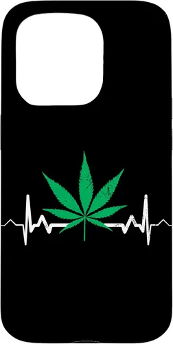 Vista 14 de Weed Heartbeat Pot Cannabis Leaf Marijuana 420 Stoner Gift Case for iPhone 17