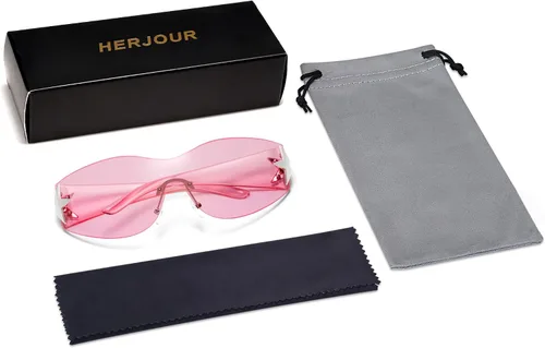 Vista 5 de Allarallvr Y2K AR82143 - Gafas de sol para mujer y hombre gafas de sol envolventes