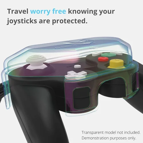 Vista 3 de LIGHT SHIELD Gamecube controller case for storage and travel - Compatible with official Nintendo Gamecube controller Switch - Hard cover game cube