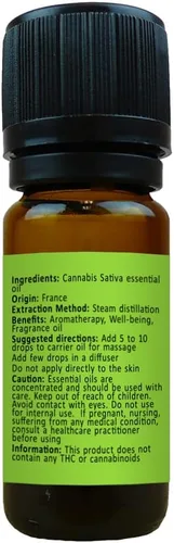 Vista 2 de Aceite esencial de cannabis (Cannabis Sativa) – 100% puro y natural – Grandes propiedades relajantes – por Rosemary Creek Essential Oils
