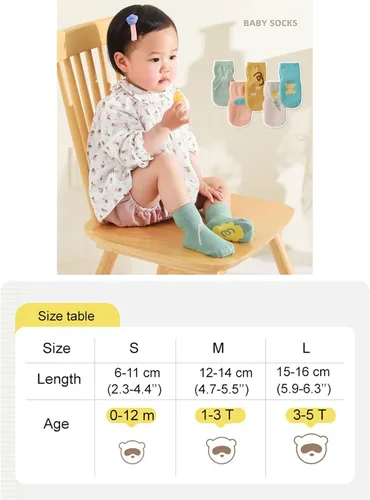 Vista 7 de Calcetines antideslizantes de algodón para bebé, niña, niño, recién nacido, antideslizantes, de algodón, para cama elástica