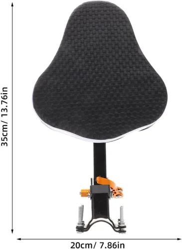 Vista 2 de Happyyami Asiento de bicicleta para niños, asiento de bicicleta de montaña cómodo acolchado fácil de instalar