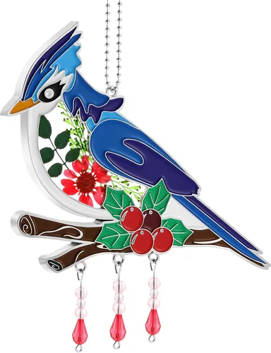 Vista 19 de KY&BOSAM Regalos para la abuela Colibrí de cristal para colgar en la Verde-te amo abuela