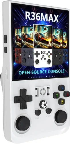 Vista 15 de R36MAX 4 pulgadas pantalla reproductor de juegos portátil 64 GB consola de vídeo 4000 mAh batería recargable consola reproductor de vídeo