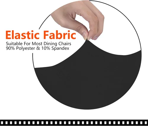 Vista 3 de SARAFLORA - Funda para silla de oficina - Grande, color negro - Funda extraíble para computadora con cremallera, universal, giratoria