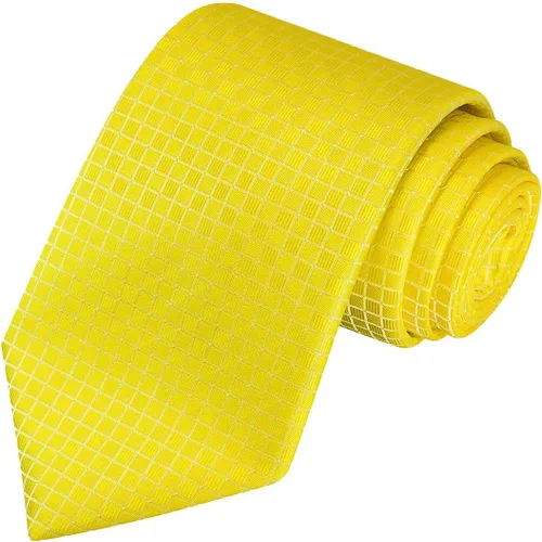 Vista 64 de KissTies Mens Checkered Tie Set Solid Color Festive Necktie + Pocket Square