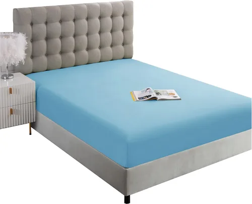 Vista 11 de Sábana ajustable de tamaño completo Ghooss - Sábana con bolsillo profundo de hasta 14 pulgadas - Resistente a las arrugas, la decoloración