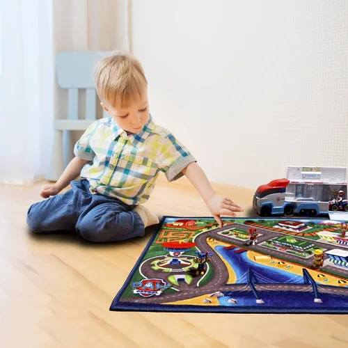 Vista 11 de Gertmenian Paw Patrol - Alfombra para interiores, 3 x 5 pies, antideslizante, ideal para niños en dormitorio, sala de juegos, aula, guardería o área