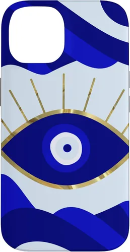 Vista 4 de Funda para iPhone 13 Pro Max Lava All Seeing Blue Evil Eye