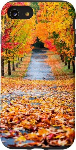 Vista 17 de iPhone 11 Otoño Hojas - Hermoso estuche de arboles
